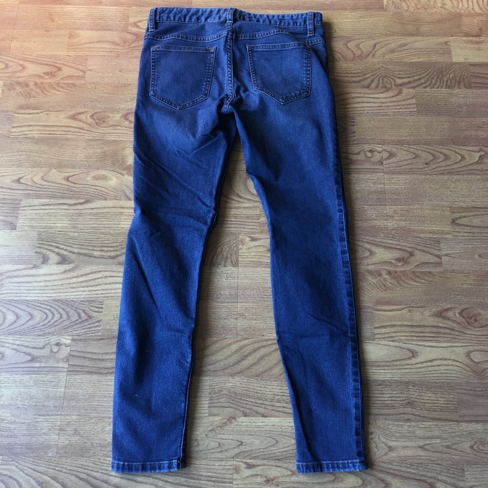 Free People Ripped Blue Skinny Jeans Size 27 - Picture 4 of 4